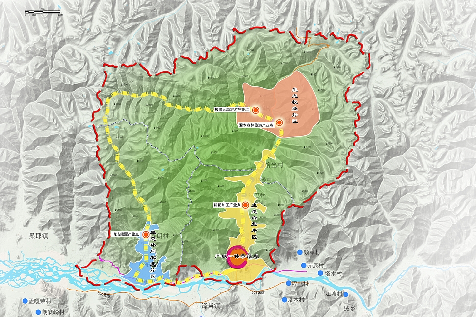 藏中南地区雅江生态经济带先行示范区乃东段区域发展总体规划