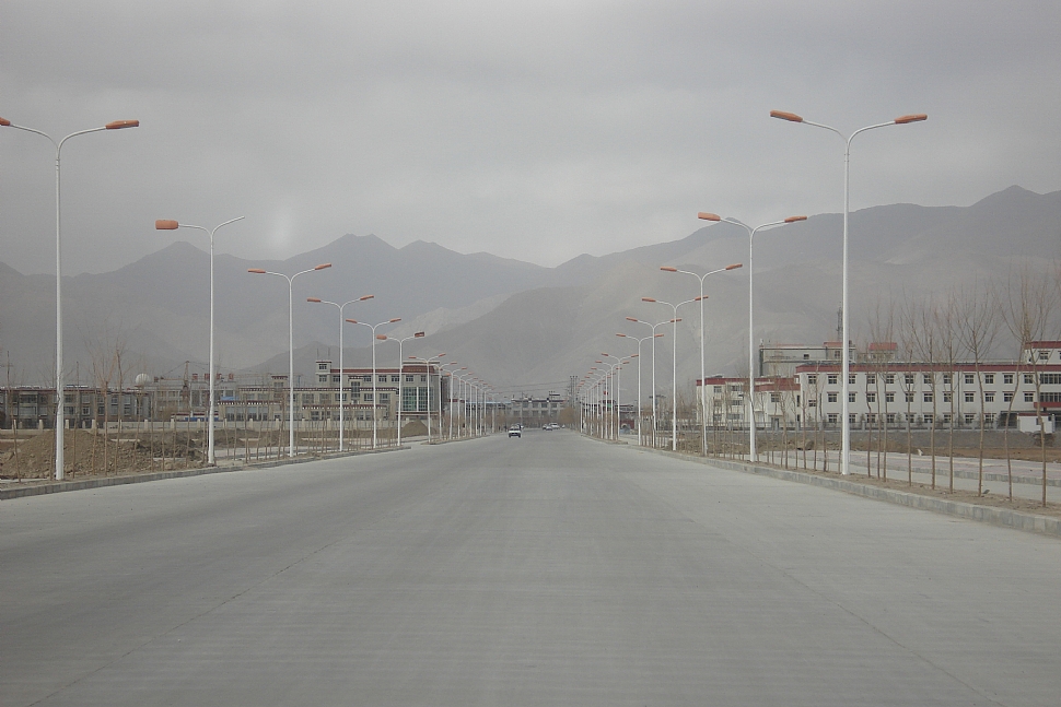 西藏日喀则市吉林南路|Jilin South Road in shigatse City,Tibet